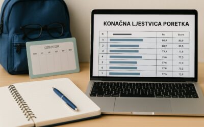 Objava konačnih ljestvica poretka za kandidate s teškoćama u razvoju