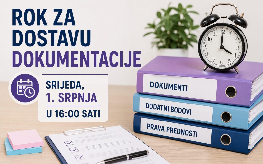Rok za dostavu dokumentacije za ostvarivanje dodatnih prava pri upisu