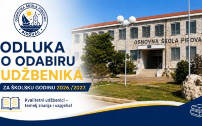 Odluka o odabiru udžbenika za školsku godinu 2026./2027.