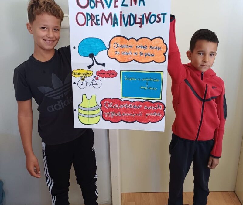 Sigurno u prometu – petaši izradili edukativne plakate