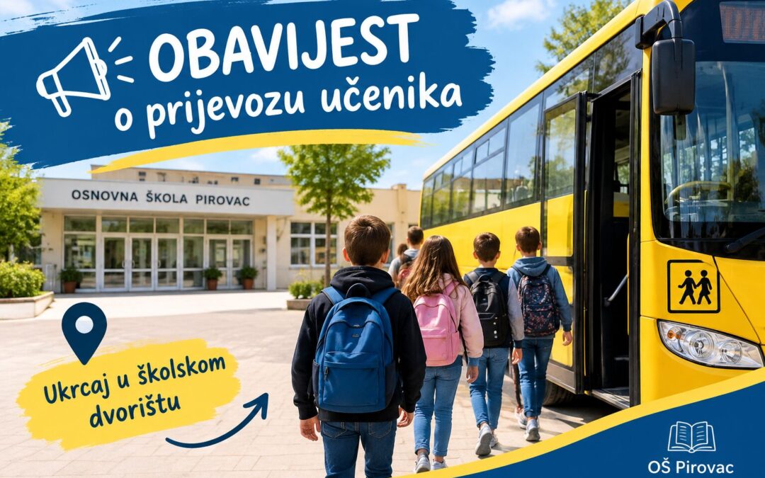 Obavijest o prijevozu učenika