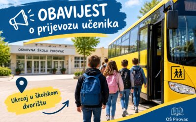 Obavijest o prijevozu učenika